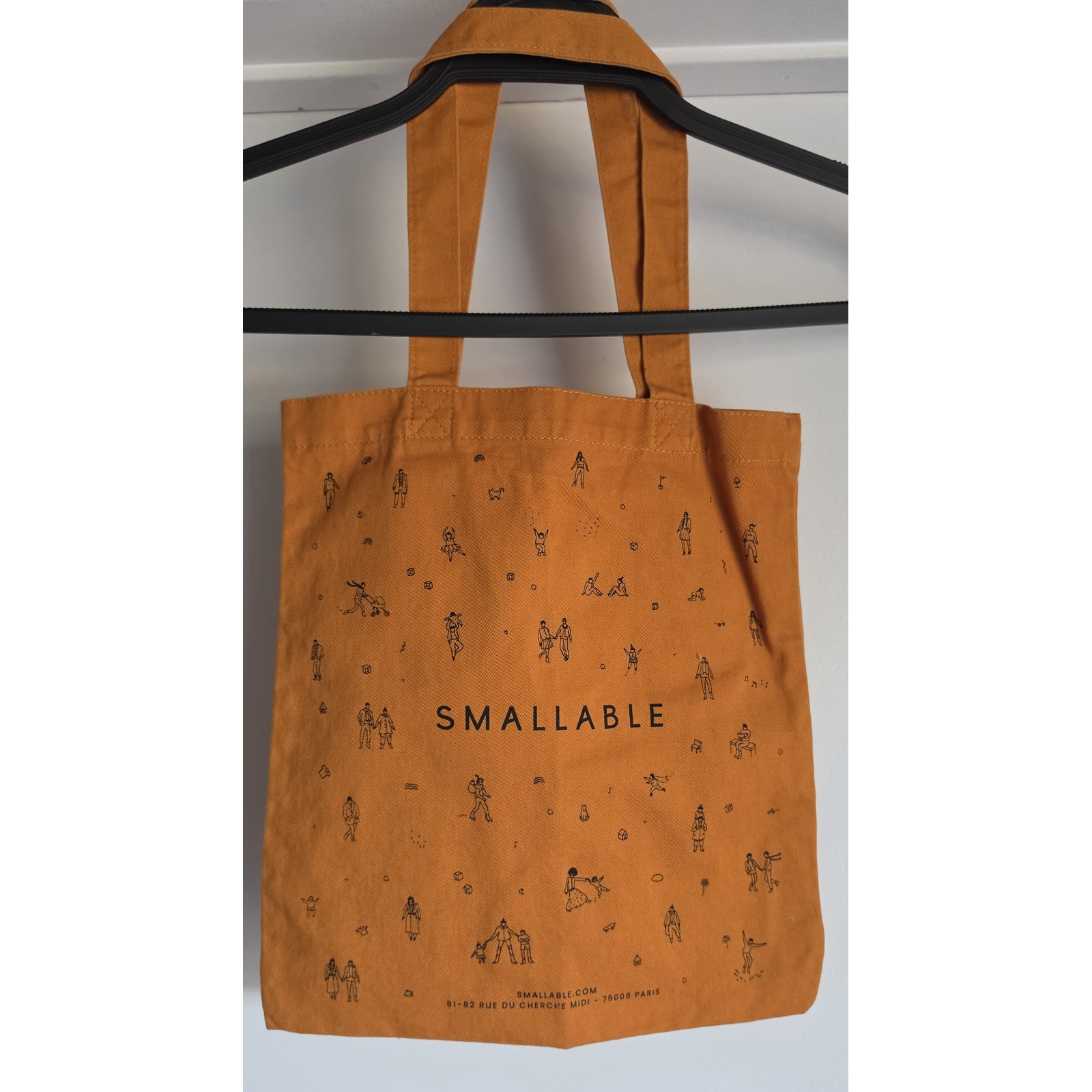 Smallable Tote Bag Orange Unisex Shoulder Shopper Handbag Carry All 20x24 In — image 3 of 3